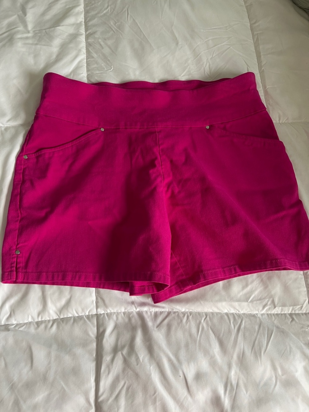 INC International Concepts Fuchsia High-Waist Stretch Shorts